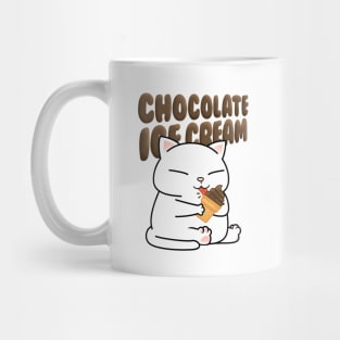 Chubby Cat Chocolate Ice Cream Mug